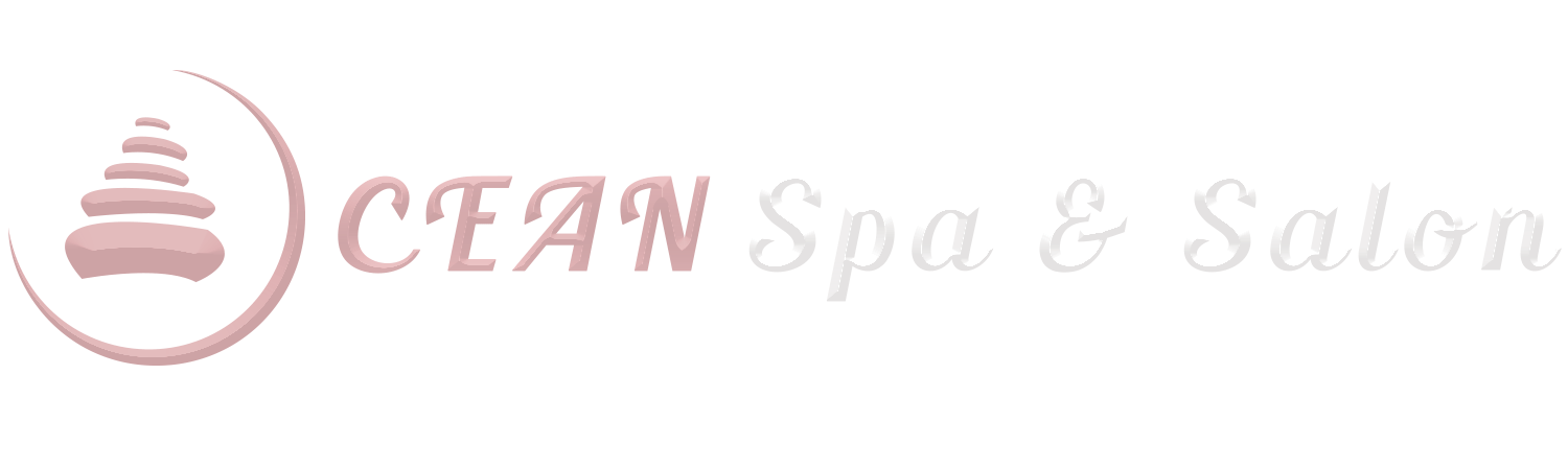 elegent ocean spa logo with text ocean spa and salon